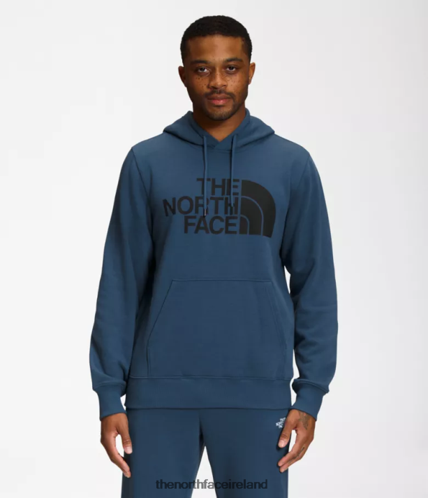 Clothing The North Face Men Half Dome Pullover Hoodie Shady Blue/TNF Black 4VP2RZ110
