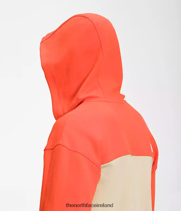 Clothing The North Face Men TNF Tech Full-Zip Hoodie Gravel/Retro Orange 4VP2RZ208