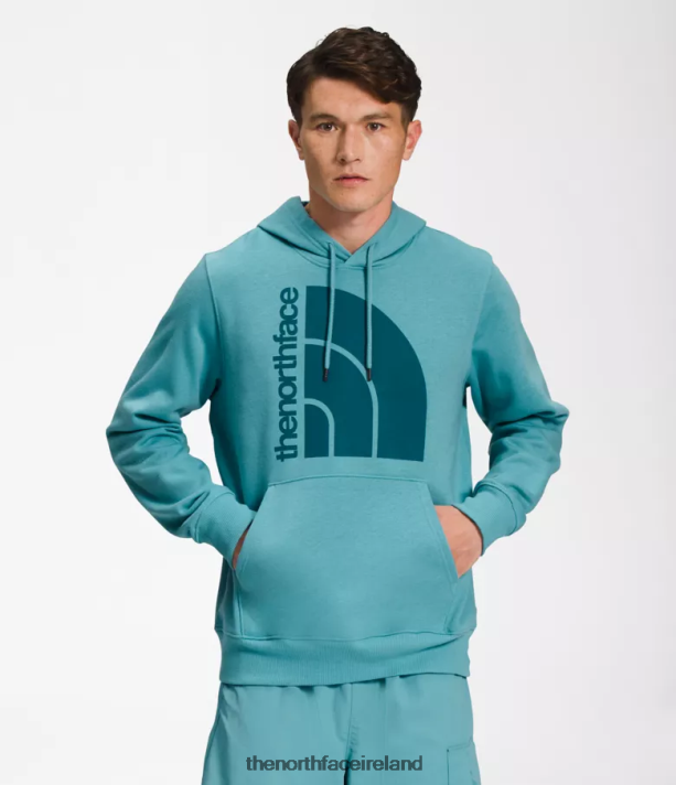 Clothing The North Face Men Jumbo Half Dome Hoodie Reef Watersblue Coral 4VP2RZ1122