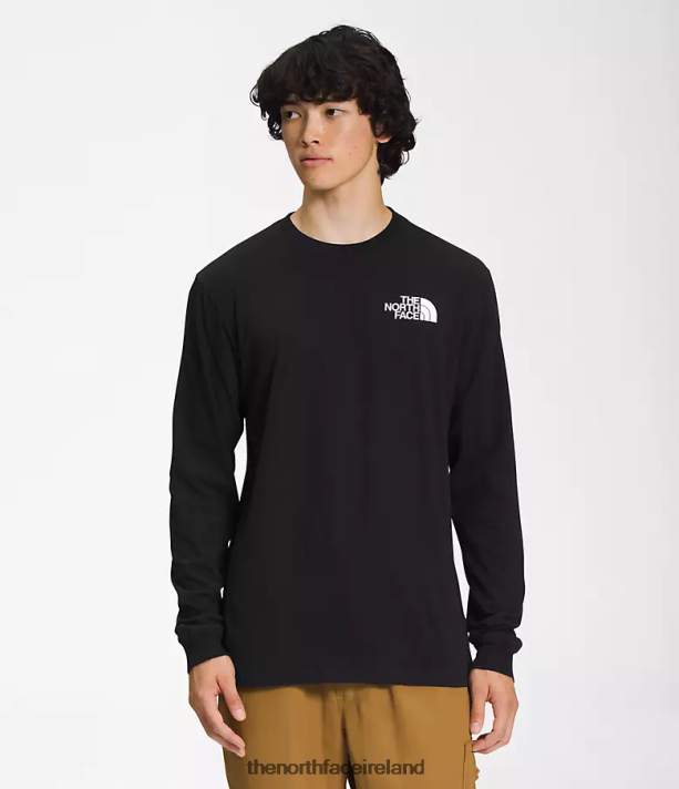 Clothing The North Face Men Long-Sleeve Box NSE Tee TNF Black/TNF White 4VP2RZ1206