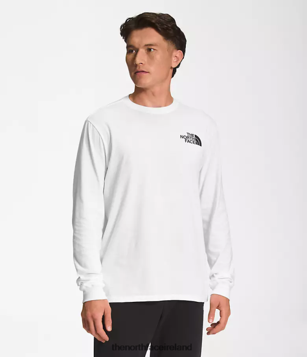 Clothing The North Face Men Long-Sleeve Box NSE Tee TNF White/TNF Black 4VP2RZ1212