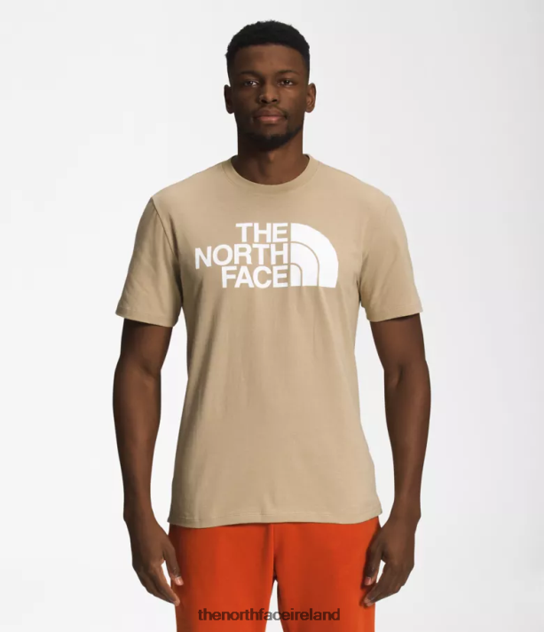 Clothing The North Face Men Short-Sleeve Half Dome Tee Khaki Stone/TNF White 4VP2RZ1306