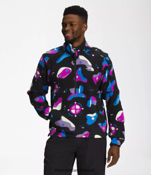 Clothing The North Face Men TNF Polartec 100 -Zip TNF Black Infographic Print 4VP2RZ302