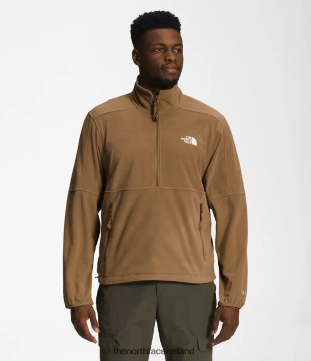 Clothing The North Face Men TNF Polartec 100 -Zip Utility Brown 4VP2RZ300