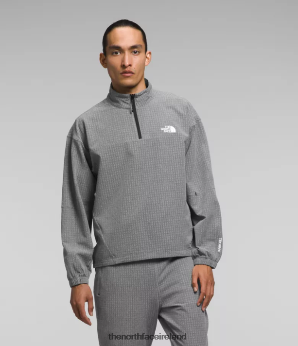 Clothing The North Face Men Tekware Grid -Zip TNF Medium Grey Heather 4VP2RZ416