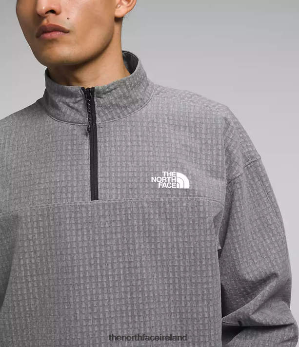 Clothing The North Face Men Tekware Grid -Zip TNF Medium Grey Heather 4VP2RZ416