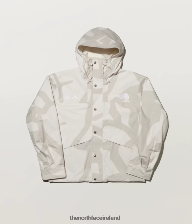 Clothing The North Face Unisex TNF x KAWS Retro 1986 Mountain Jacket Kw Moonlight Ivory 86 Mtn Print 4VP2RZ52