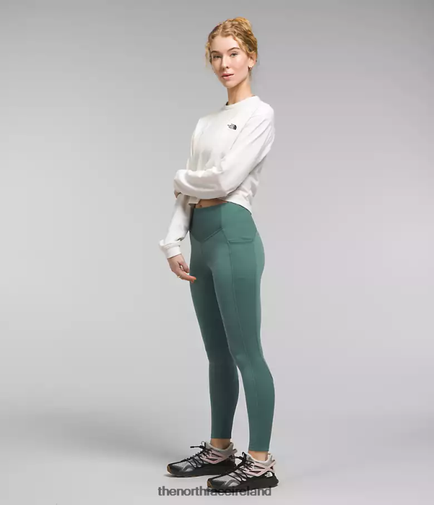 Clothing The North Face Women Dune Sky Pocket Tights Dark Sage Heather 4VP2RZ382
