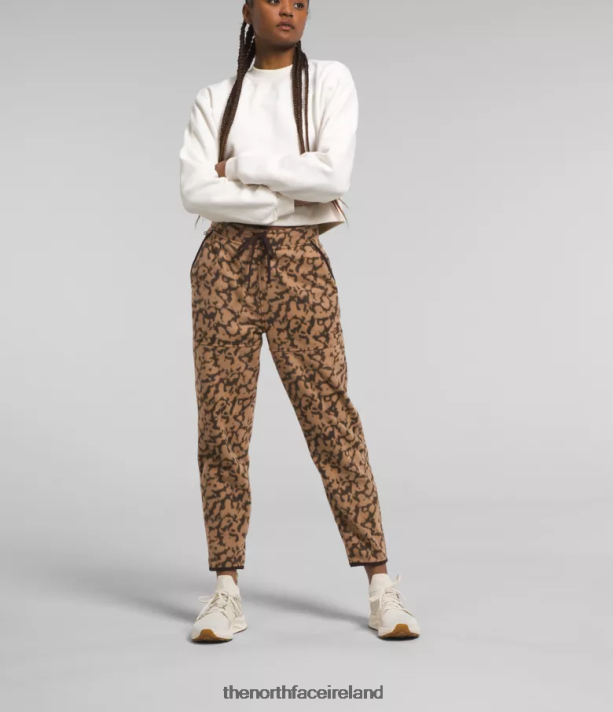 Clothing The North Face Women Alpine Polartec 100 Pants Almond Butter Graphic Dye Print 4VP2RZ844