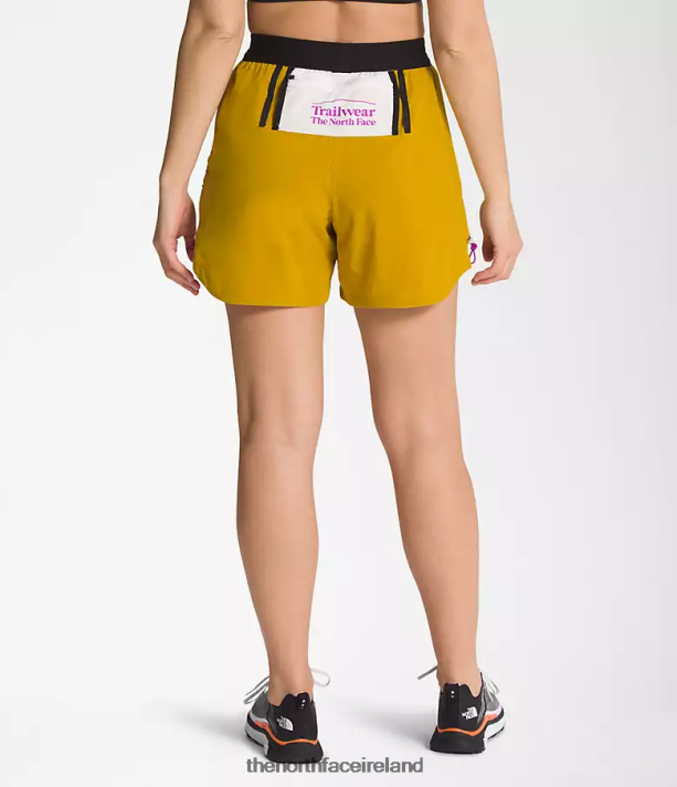 Clothing The North Face Women Trailwear OKT Trail Shorts Arrowwood Yellow/Gardenia White 4VP2RZ626