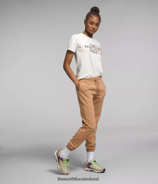 Clothing The North Face Women Half Dome Fleece Sweatpants Almond Butter/TNF White 4VP2RZ977