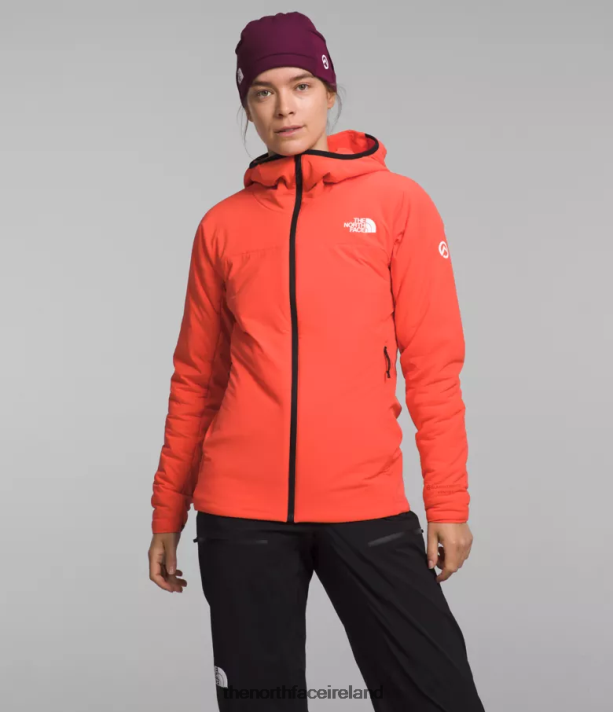 Clothing The North Face Women Summit Series Casaval Hybrid Hoodie Radiant Orange 4VP2RZ322