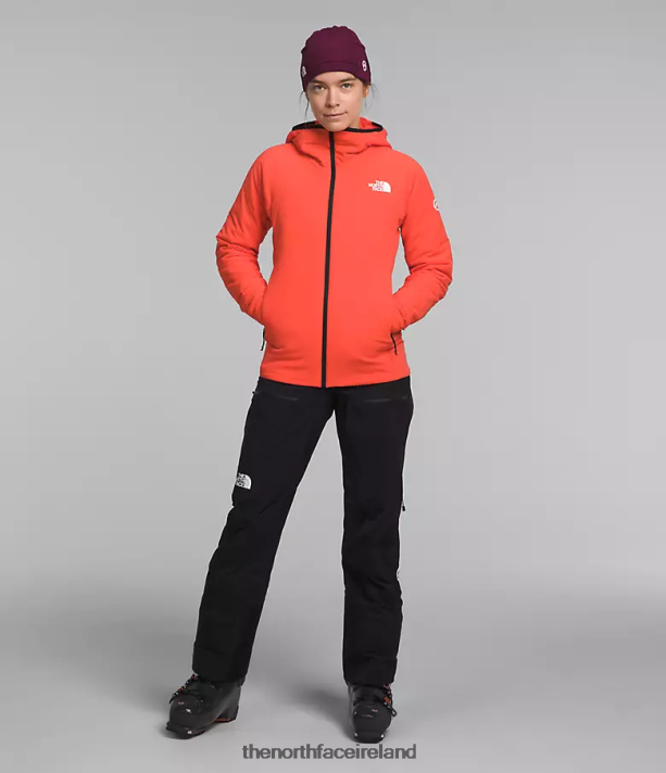 Clothing The North Face Women Summit Series Casaval Hybrid Hoodie Radiant Orange 4VP2RZ322