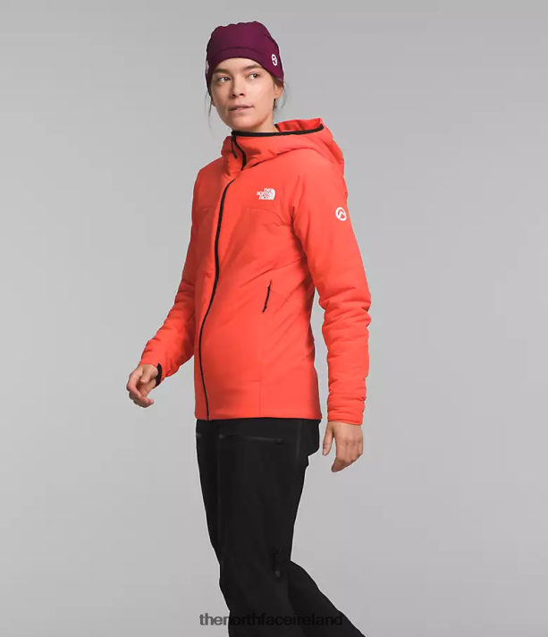 Clothing The North Face Women Summit Series Casaval Hybrid Hoodie Radiant Orange 4VP2RZ322