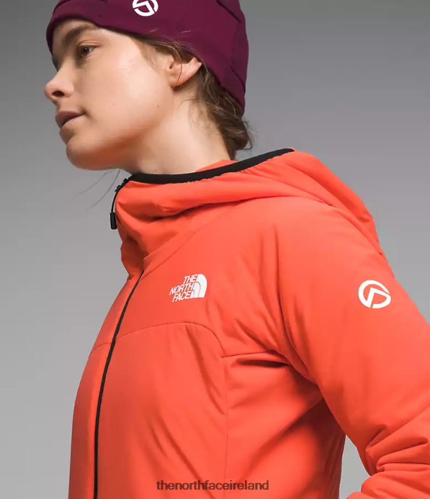 Clothing The North Face Women Summit Series Casaval Hybrid Hoodie Radiant Orange 4VP2RZ322