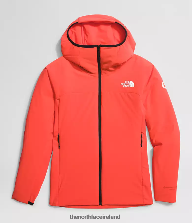 Clothing The North Face Women Summit Series Casaval Hybrid Hoodie Radiant Orange 4VP2RZ322