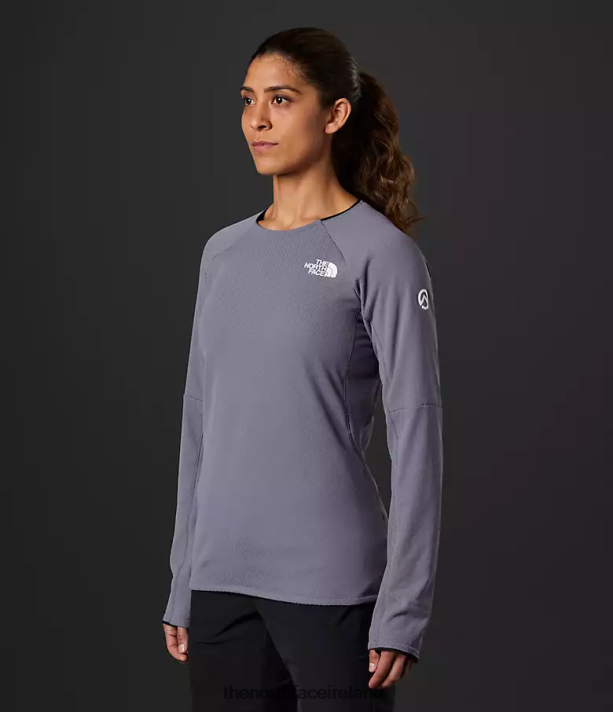 Clothing The North Face Women Summit Series FUTUREFLEECE Crew Lunar Slate 4VP2RZ164