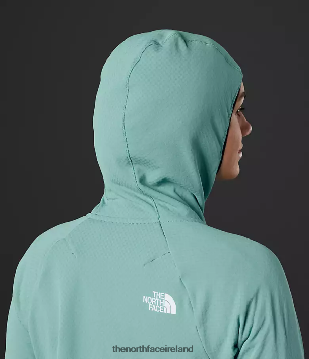 Clothing The North Face Women Summit Series FUTUREFLEECE Full-Zip Hoodie Reef Waters 4VP2RZ740
