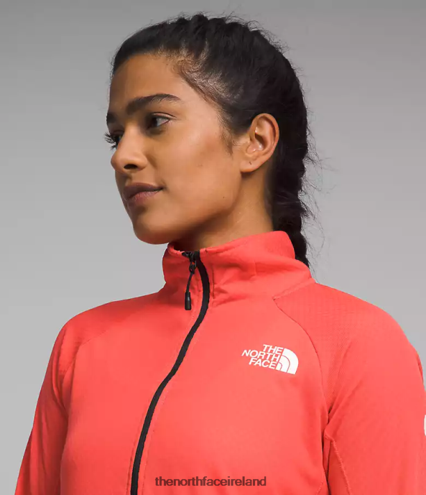 Clothing The North Face Women Summit Series FUTUREFLEECE LT -Zip Radiant Orange 4VP2RZ447