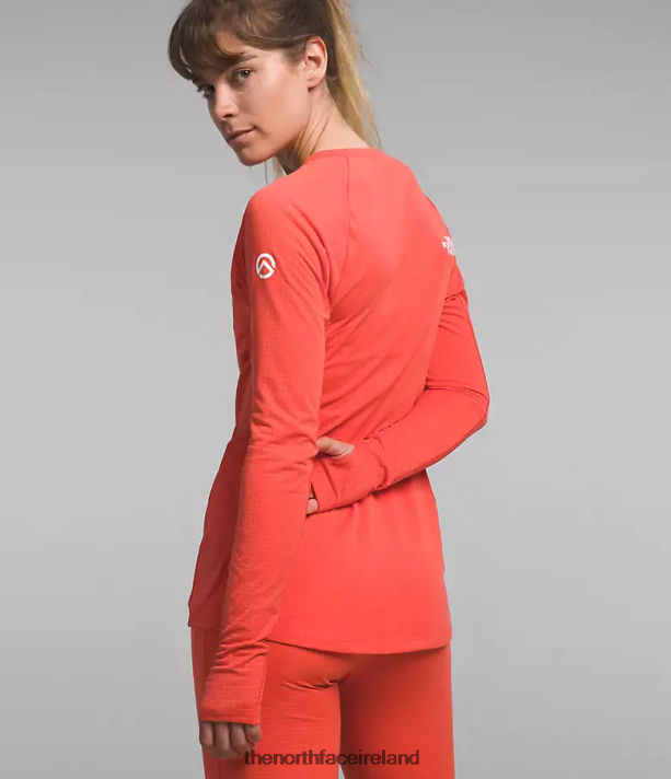 Clothing The North Face Women Summit Series Pro 120 Crew Radiant Orange 4VP2RZ902