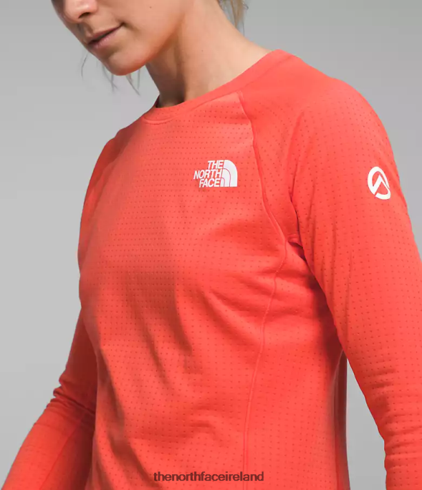 Clothing The North Face Women Summit Series Pro 120 Crew Radiant Orange 4VP2RZ902