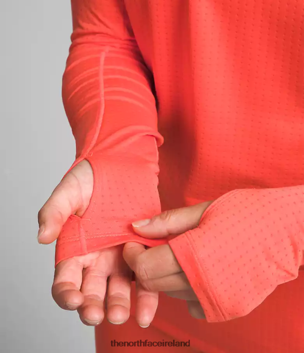 Clothing The North Face Women Summit Series Pro 120 Crew Radiant Orange 4VP2RZ902