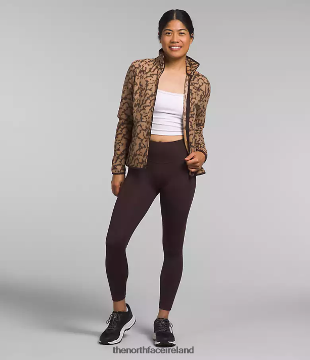 Clothing The North Face Women Alpine Polartec 100 Jacket Almond Butter Graphic Dye Print 4VP2RZ442