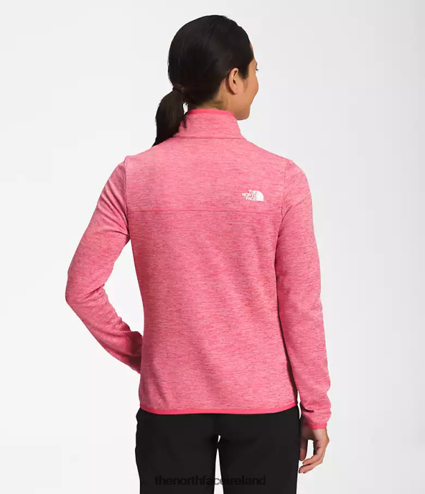 Clothing The North Face Women Canyonlands Full-Zip Cosmo Pink White Heather 4VP2RZ380