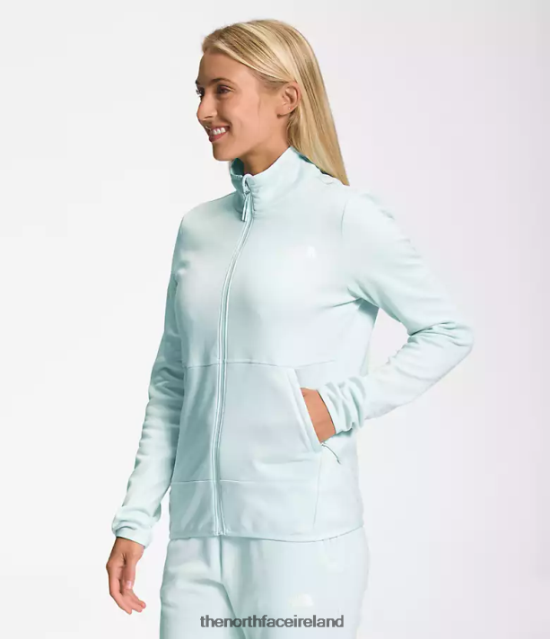 Clothing The North Face Women Canyonlands Full-Zip Skylight Blue White Heather 4VP2RZ379