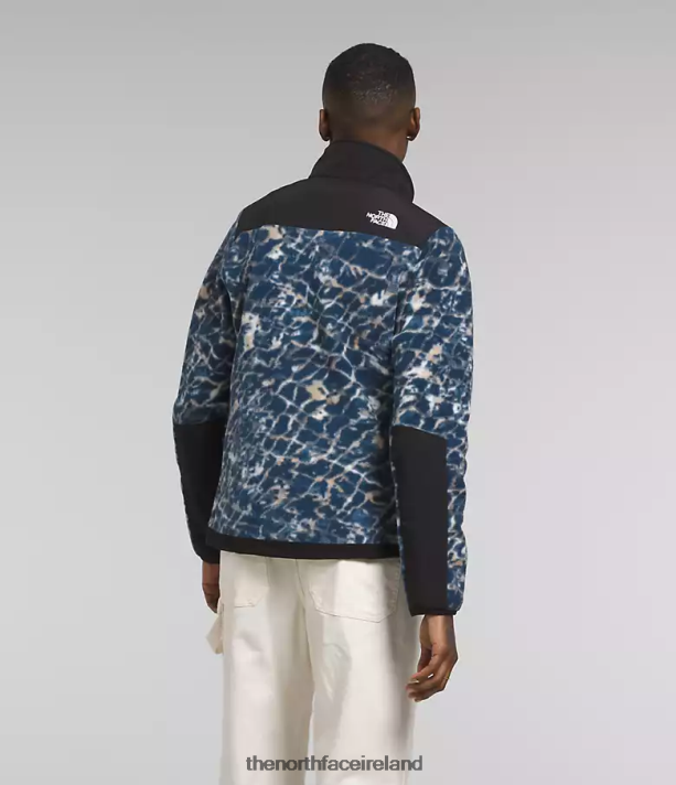 Clothing The North Face Women Denali Jacket Dusty Periwinkle Water Distortion Small Print/Summit Navy 4VP2RZ146