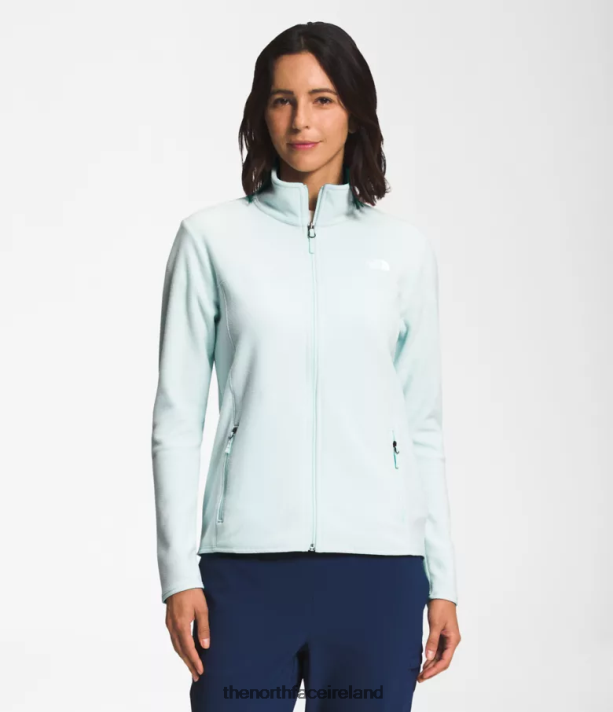 Clothing The North Face Women TKA Glacier Full-Zip Jacket Skylight Blue 4VP2RZ619
