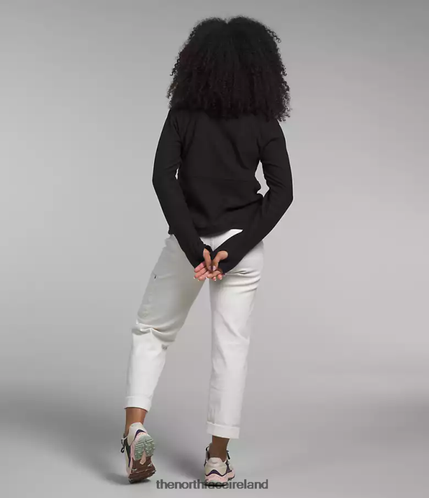 Clothing The North Face Women Alpine Polartec 100 -Zip Cowl TNF Black 4VP2RZ158