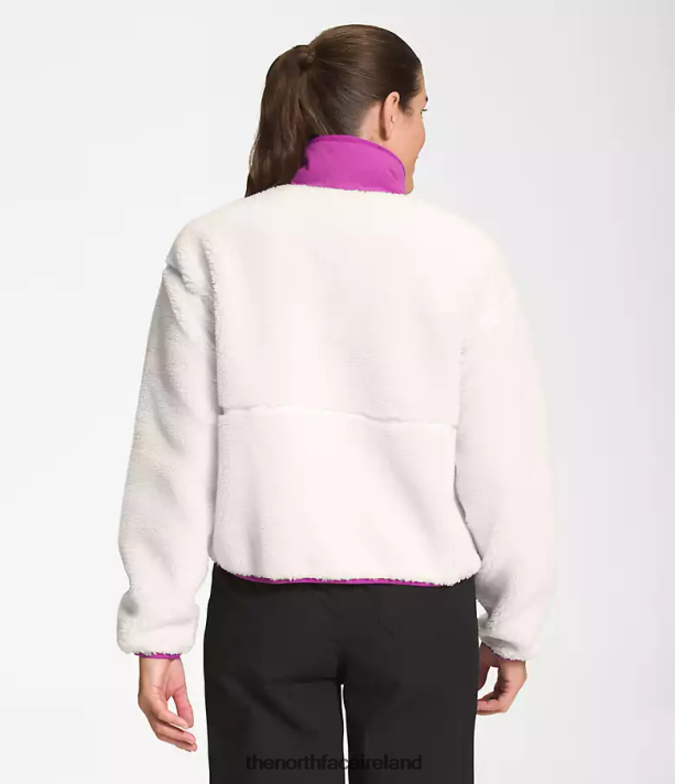 Clothing The North Face Women Extreme Pile Pullover Gardenia White/Purple Cactus Flower 4VP2RZ807