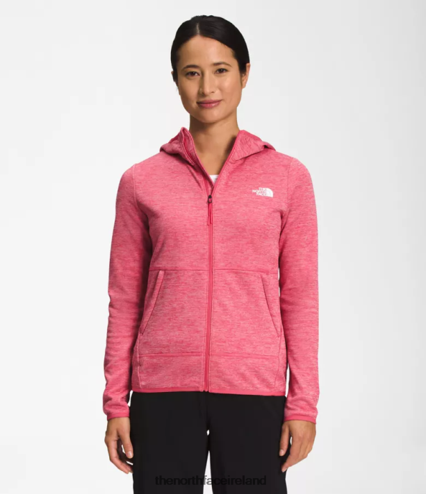 Clothing The North Face Women Canyonlands Hoodie Cosmo Pink White Heather 4VP2RZ746