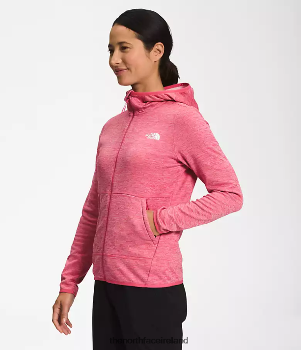 Clothing The North Face Women Canyonlands Hoodie Cosmo Pink White Heather 4VP2RZ746
