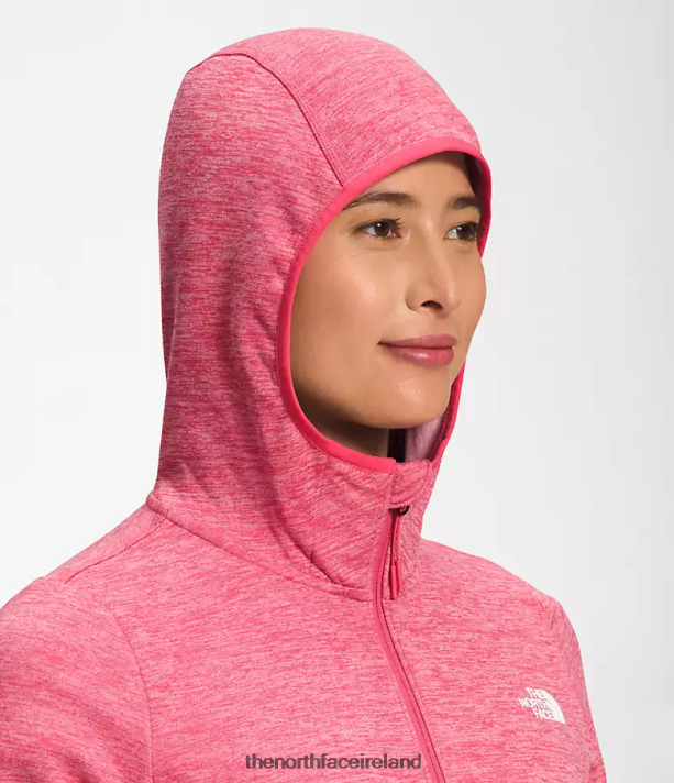 Clothing The North Face Women Canyonlands Hoodie Cosmo Pink White Heather 4VP2RZ746