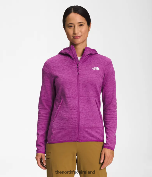 Clothing The North Face Women Canyonlands Hoodie Purple Cactus Flower White Heather 4VP2RZ747