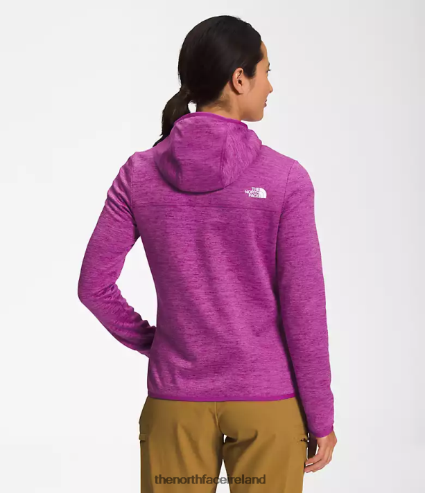 Clothing The North Face Women Canyonlands Hoodie Purple Cactus Flower White Heather 4VP2RZ747