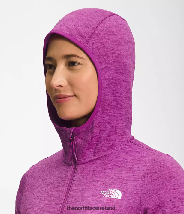 Clothing The North Face Women Canyonlands Hoodie Purple Cactus Flower White Heather 4VP2RZ747