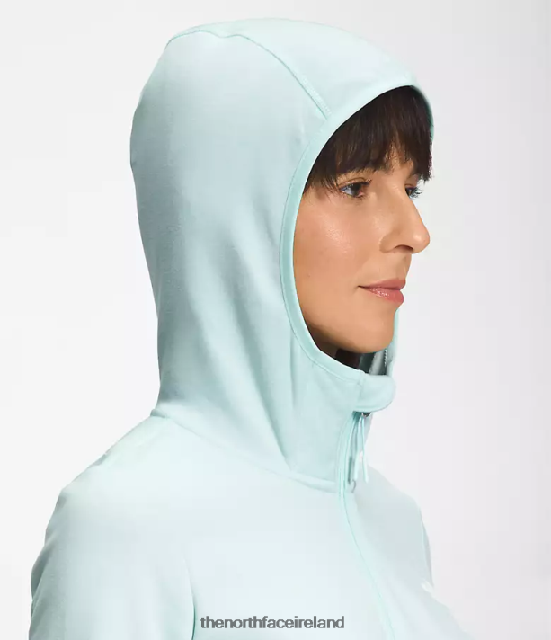 Clothing The North Face Women Canyonlands Hoodie Skylight Blue White Heather 4VP2RZ745