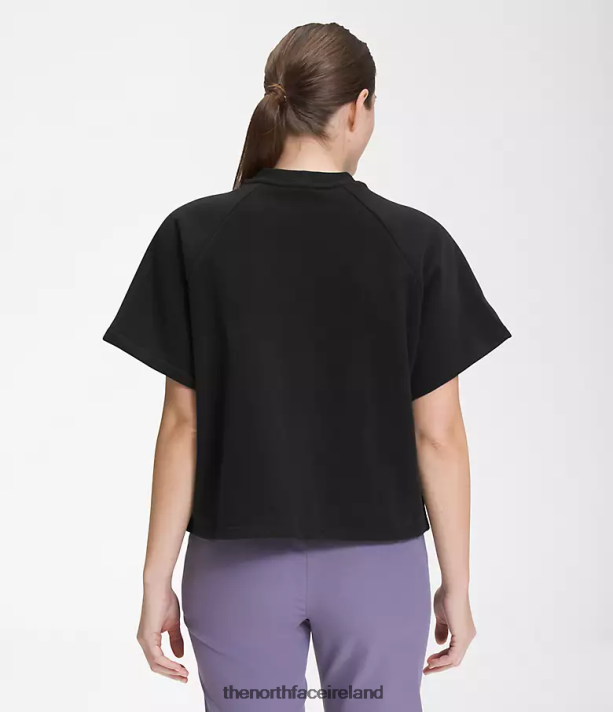 Clothing The North Face Women Short-Sleeve Felted Fleece Crew TNF Black 4VP2RZ1021