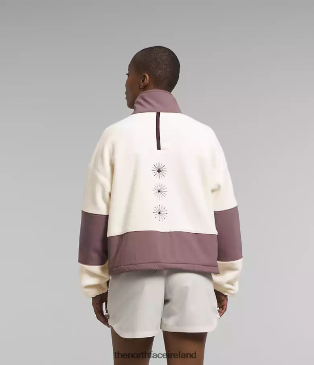 Clothing The North Face Women Trailwear Fantasy Ridge Flash -Zip Gardenia White/Fawn Grey 4VP2RZ54