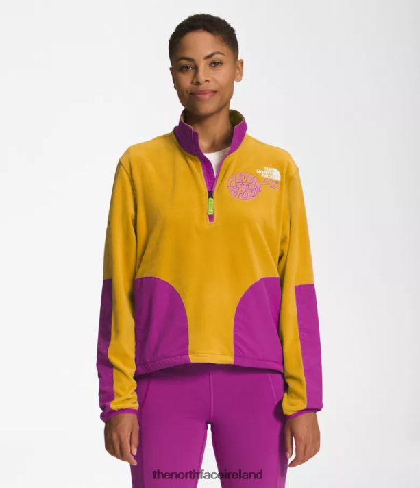 Clothing The North Face Women Trailwear Fantasy Ridge -Zip Arrowwood Yellow/Purple Cactus Flower 4VP2RZ1180