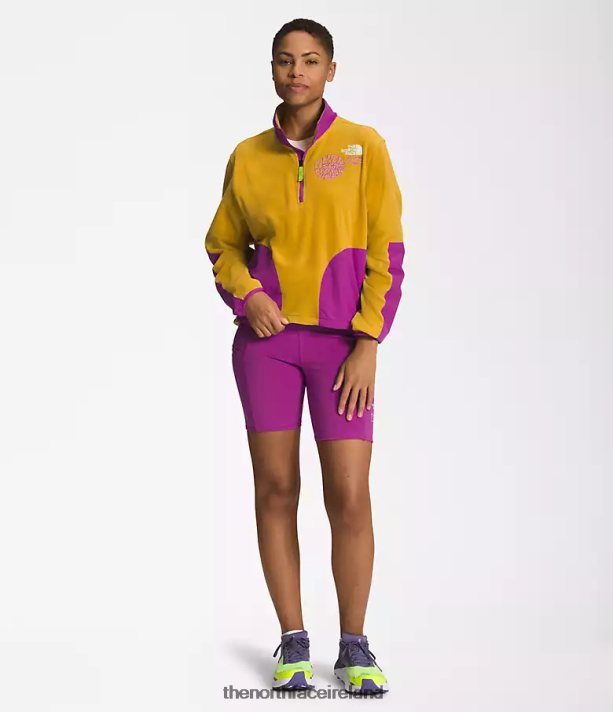 Clothing The North Face Women Trailwear Fantasy Ridge -Zip Arrowwood Yellow/Purple Cactus Flower 4VP2RZ1180