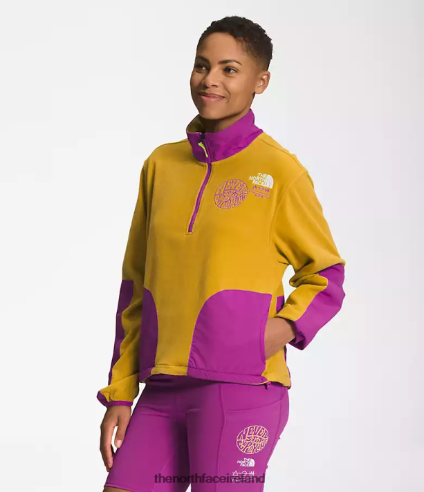 Clothing The North Face Women Trailwear Fantasy Ridge -Zip Arrowwood Yellow/Purple Cactus Flower 4VP2RZ1180