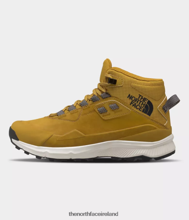 Footwear The North Face Women Cragstone Leather Mid Waterproof Boots Arrowwood Yellow/Gardenia White 4VP2RZ750