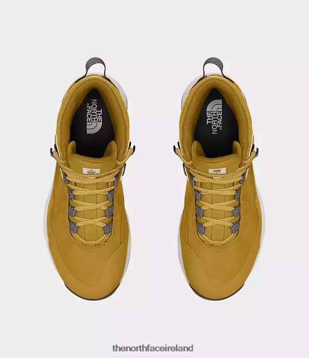 Footwear The North Face Women Cragstone Leather Mid Waterproof Boots Arrowwood Yellow/Gardenia White 4VP2RZ750