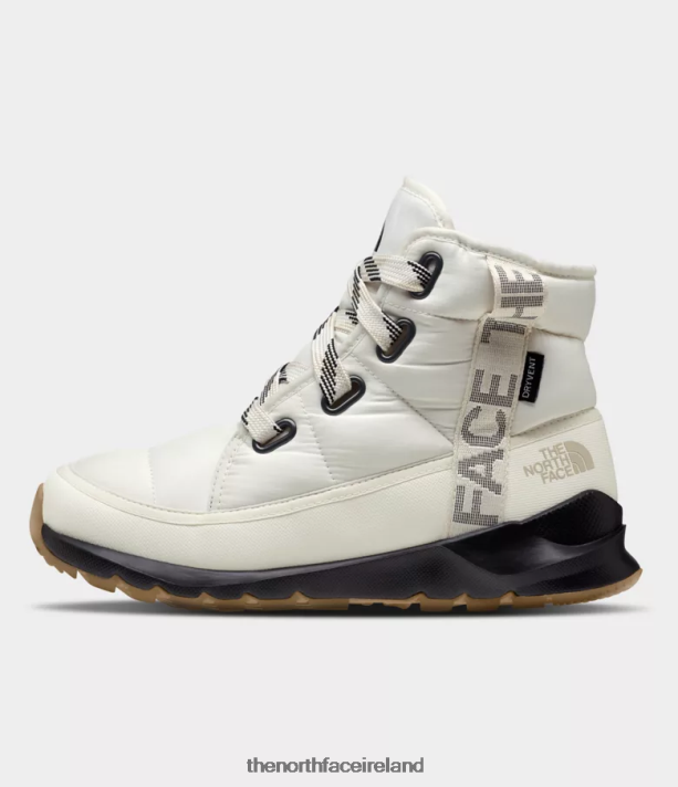 Footwear The North Face Women ThermoBall Lace Up Luxe Waterproof Boots Gardenia White/TNF Black 4VP2RZ815