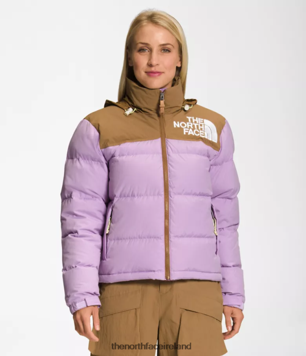 Clothing The North Face Women 92 Low-Fi Hi-Tek Nuptse Jacket Lupine/Utility Brown 4VP2RZ1015