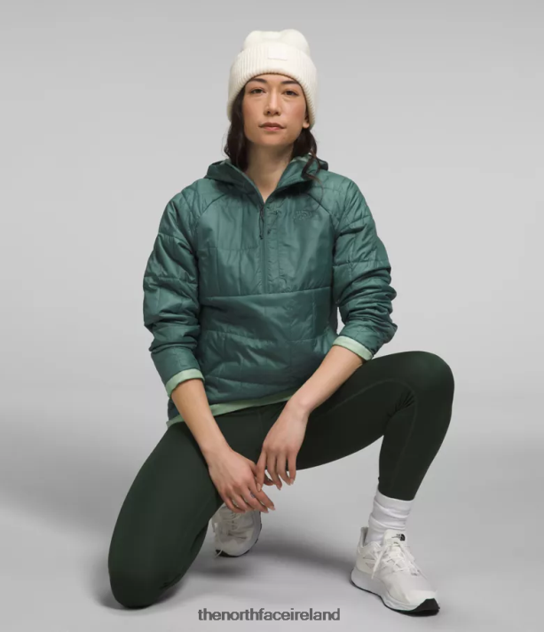 Clothing The North Face Women Circaloft -Zip Pullover Dark Sage/Misty Sage 4VP2RZ505